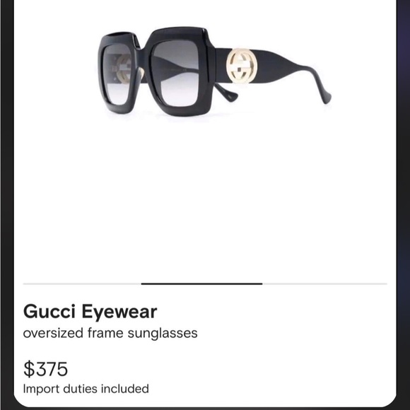 Real Gucci Glasses BRAND NEW Still In the plastic with paper work for sale !